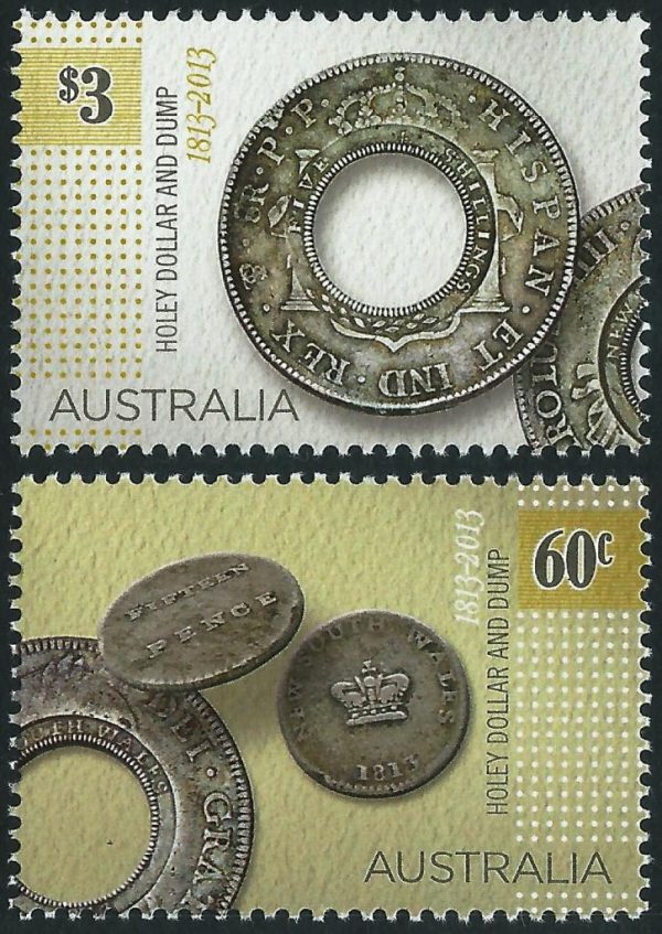 AUSTRALIA - 2013 'HOLEY DOLLAR & DUMP' Pair MNH [D7959]