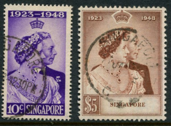 Singapore - 1948 Silver Wedding Set SG 31/32 FU Cv £ 50 [B8082]