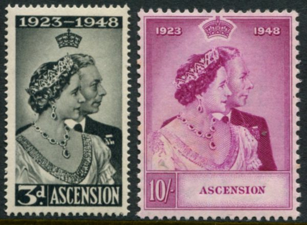 Ascension - 1948 Silver Wedding Set SG 50/51 MNH Cv £ 50 [B8103]