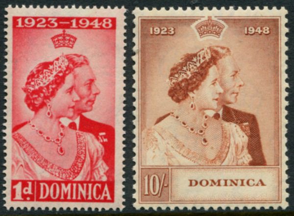 Dominica - 1948 Silver Wedding Set SG 112/13 MNH Cv £ 25 [B8128]