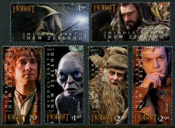 NEW ZEALAND - 2012 'THE HOBBIT 1ST ISSUE' Set of 6 MNH [E9272]