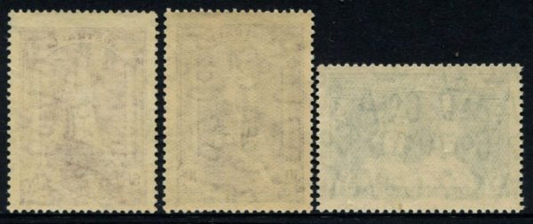 AUSTRALIA - 1949 ROBES to £1 'SLATE' Thin Paper MNH SG176a-178a Cv £130 [B8734]