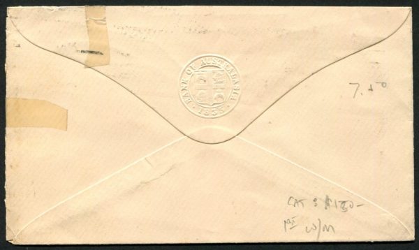 AUSTRALIA - 1913 ROO 1st WMK 2½d 'INDIGO' on cover Used SG4 Cv $150 [B8867]