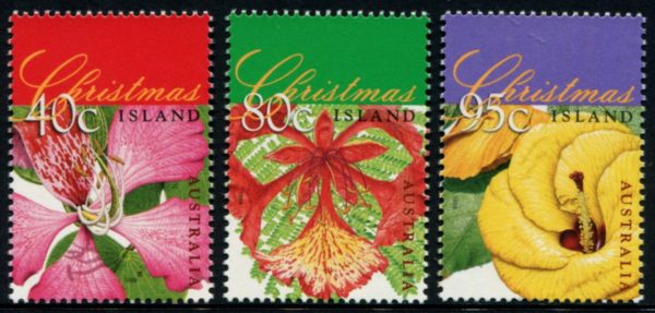 CHRISTMAS ISLAND - 1998 'CHRISTMAS FLOWERS' Set of 3 MNH [E6805]