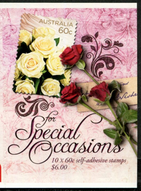 AUSTRALIA - 2010 'FOR SPECIAL OCCASIONS - Roses' Self Adhesive Booklet Mint [E8943]