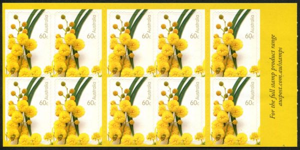 AUSTRALIA - 2010 'FOR SPECIAL OCCASIONS - Wattle' Self Adhesive Booklet Mint [B8771]