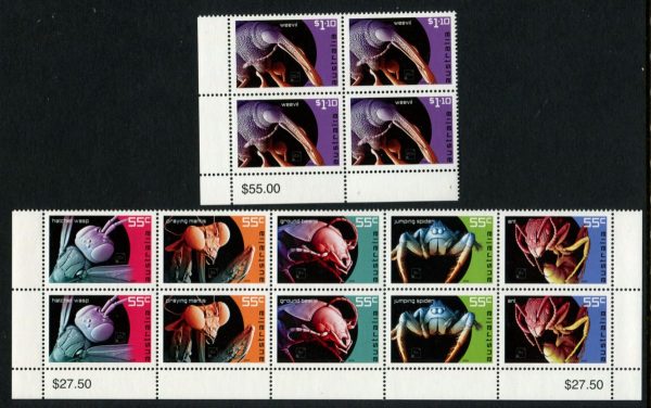 AUSTRALIA - 2009 'MICRO MONSTERS' Set in Corner Block MNH [B8996]