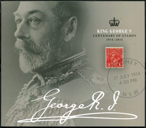 AUSTRALIA - 2014 'CENTENARY OF KGV STAMPS' Miniature Sheets x 2 MNH [F1412]