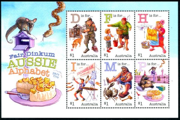 AUSTRALIA - 2019 'FAIR DINKUM AUSSIE ALPHABET' Miniature Sheet MNH [E0148]