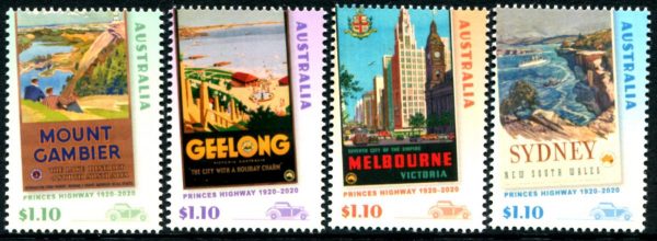 AUSTRALIA - 2020 'PRINCES HIGHWAY' Set of 4 MNH [D7613]