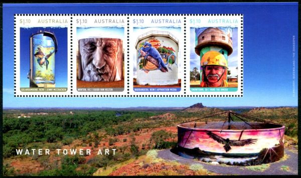 AUSTRALIA - 2020 'WATER TOWER ART' Miniature Sheet MNH [B9738]