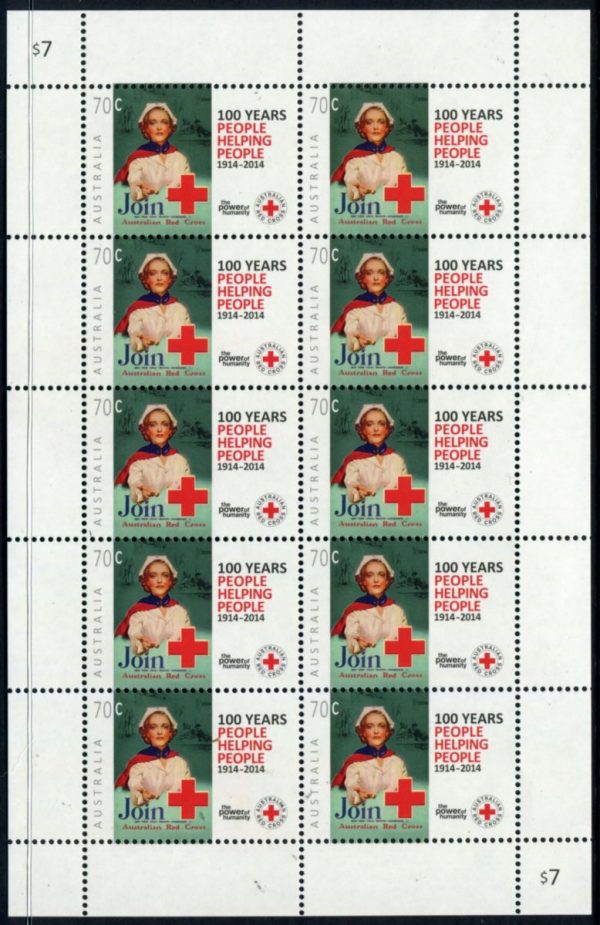 AUSTRALIA - 2014 'CENTENARY of the RED CROSS' Sheetlet MNH [D1592]