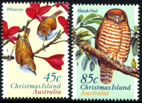 CHRISTMAS ISLAND - 2006 'LAND BIRDS' Pair MNH [B9884]