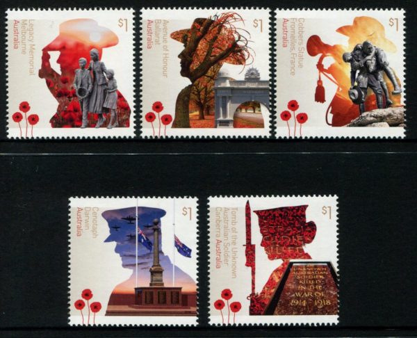 AUSTRALIA - 2018 'A CENTURY of SERVICE' 5th Series Set of 5 MNH [B9863]