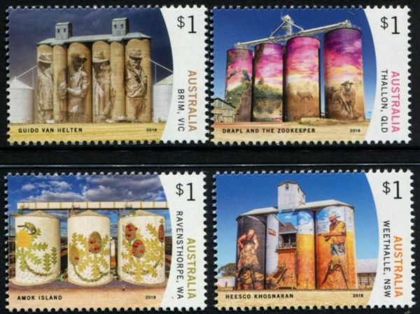 AUSTRALIA - 2018 'SILO ART' Set of 4 MNH [B9865]