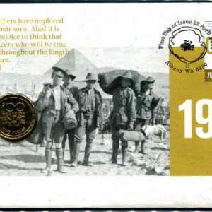 AUSTRALIA - 2014 'CENTENARY OF WWI' PNC $1 Coin [F1394]