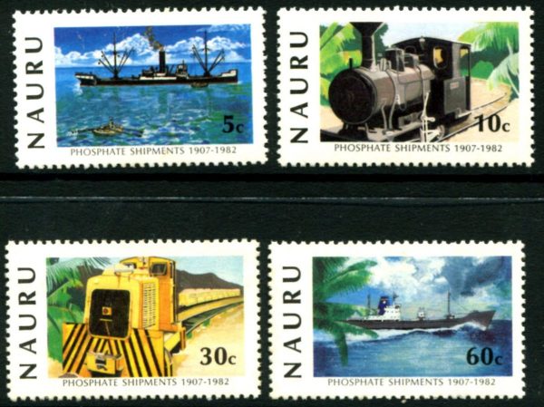 NAURU - 1982 'PHOSPHATE SHIPMENTS' Set of 4 MNH SG267-270 [D0198]