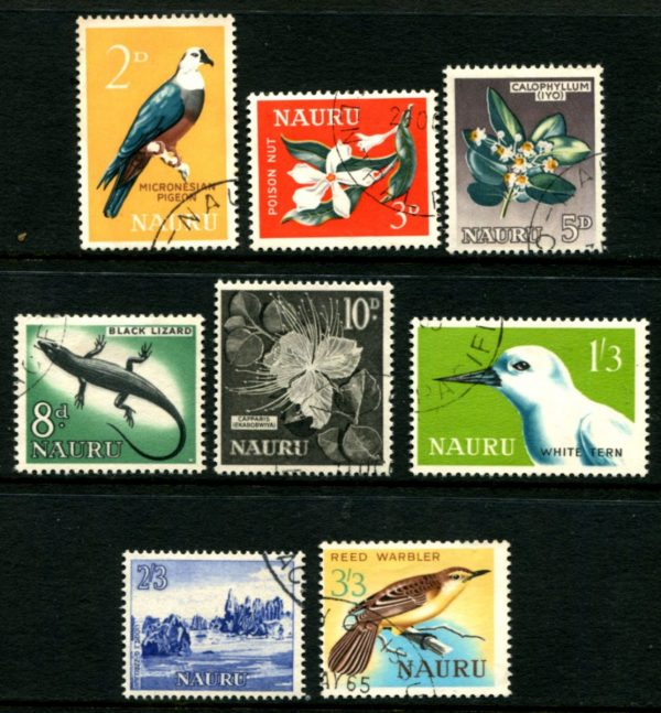 NAURU - 1963 Set to 3/3d 'REED WARBLER' VFU/CTO SG57-64 Cv £13 [D0207]