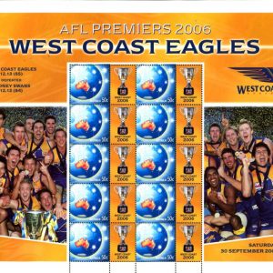 AUSTRALIA - 2006 'AFL PREMIERS - West Coast Eagles' Sheetlet MNH [F0055]