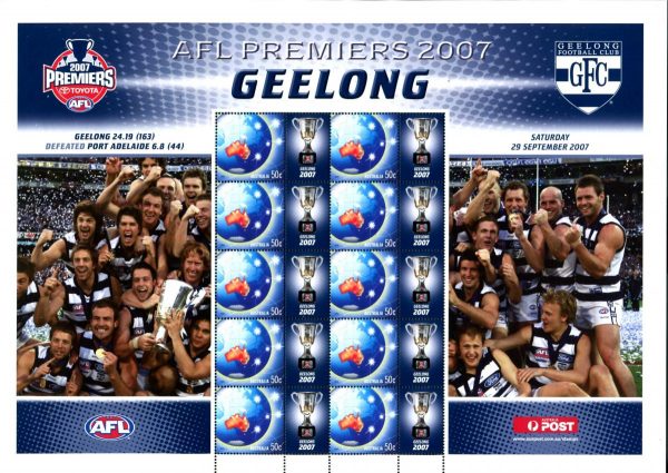 AUSTRALIA - 2007 'AFL PREMIERS - Geelong' Sheetlet MNH [F0057]