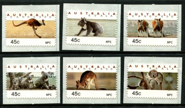 AUSTRALIA - 1994 NPC 45c K&K Counter Printed Stamps MNH [D0919]