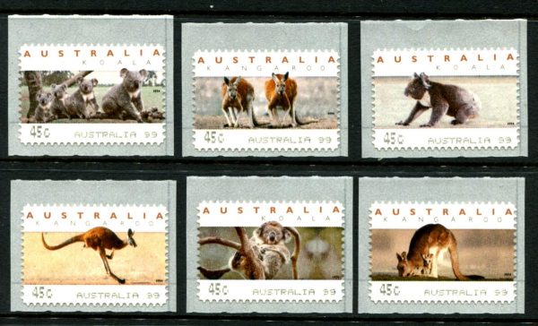 AUSTRALIA - 1993 45c Set with 'Australia 99' Literal SG 1459/64 MNH Cv £12 [D0920]