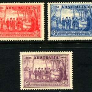 AUSTRALIA 1937 - NSW Sesqui-Cent. Set to 9d Purple MNH SG 193/95 CV £40 [D0936]
