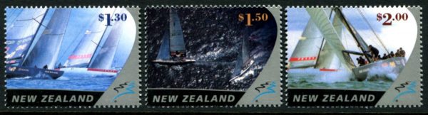 NEW ZEALAND - 2002 'AMERICA'S CUP' 1st Issue Set of 3 MNH [D0610]