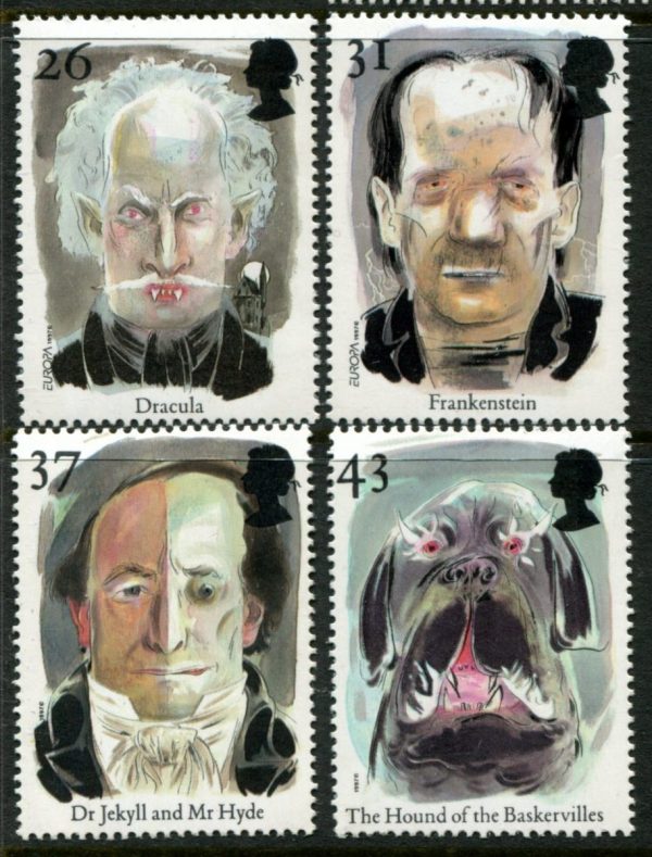 GREAT BRITAIN - 1997 'TALES AND LEGENDS OF HORROR' Set of 4 MNH [E4317]