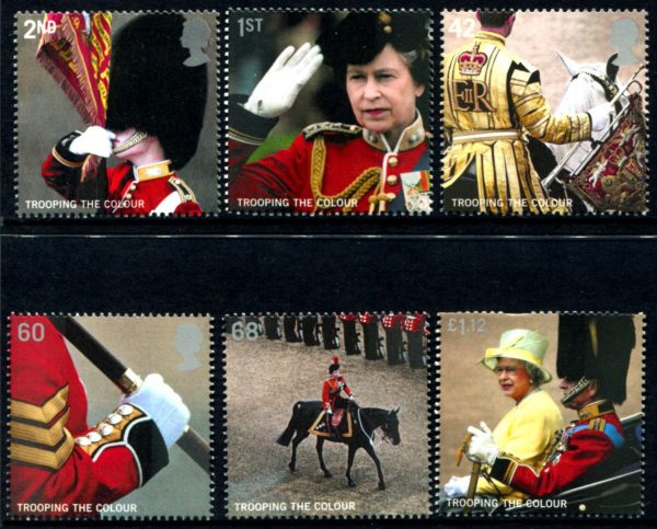 GREAT BRITAIN - 2005 'TROOPING OF THE COLOUR' Set of 6 MNH [D0755]