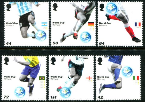 GREAT BRITAIN - 2006 'WORLD CUP WINNERS - Germany' Set of 6 MNH [D0754]