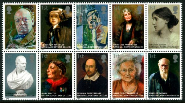 GREAT BRITAIN- 2006 'NATIONAL PORTRAIT GALLERY' Block of 10 MNH [E5310a]