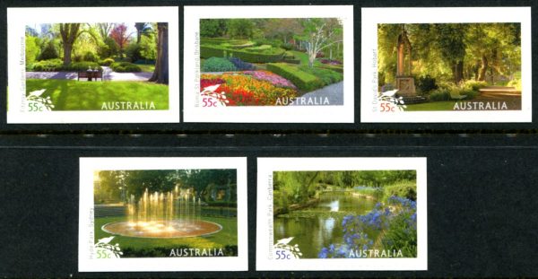 AUSTRALIA - 2009 'PARKS & GARDENS' Self Adhesive Set of 5 Mint [D0801]