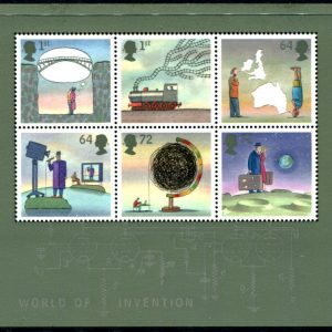 GREAT BRITAIN - 2007 'WORLD OF INVENTION' 1st Series Miniature Sheet MNH [D1152]