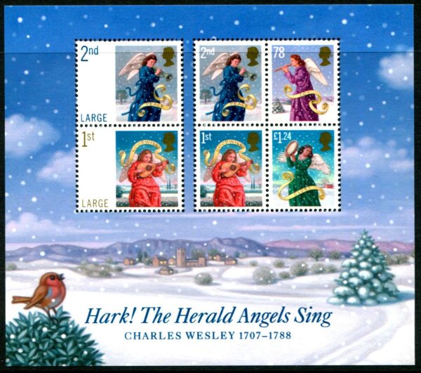 GREAT BRITAIN - 2007 'CHRISTMAS ANGELS' Miniature Sheet MNH [D1136]