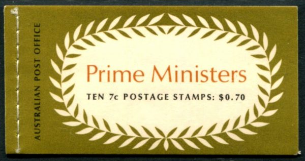 Australia - 1972 7c Prime Ministers x10 (70c) Booklet  SG SB50 [D1664]