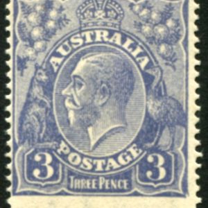 AUSTRALIA - 1924 KGV Single WMK 3d 'ULTRA' Die 1 SG79VAR MVLH Cv $120 [D1884]