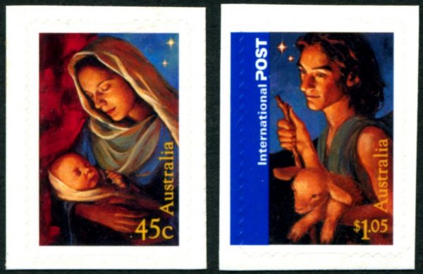 AUSTRALIA - 2006 'CHRISTMAS' Self Adhesive pair MINT [E6544]