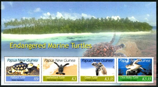 PAPUA NEW GUINEA - 2007 'ENDANGERED MARINE TURTLES' Miniature Sheet MNH SG1164 [D2220]