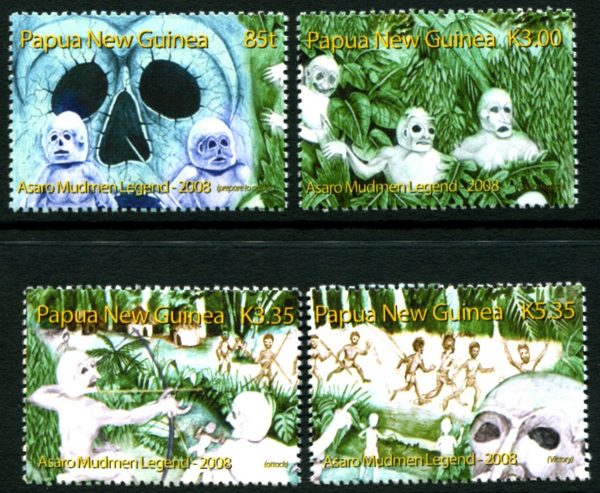 PAPUA NEW GUINEA - 2008 'ASARO MADMEN LEGEND' Set of 4 MNH SG1227-1230 [D2245]