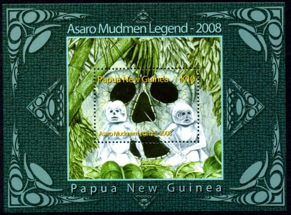 PAPUA NEW GUINEA - 2008 'ASARO MUDMEN LEGEND' 10K Miniature Sheet MNH SG1232 [D2247]