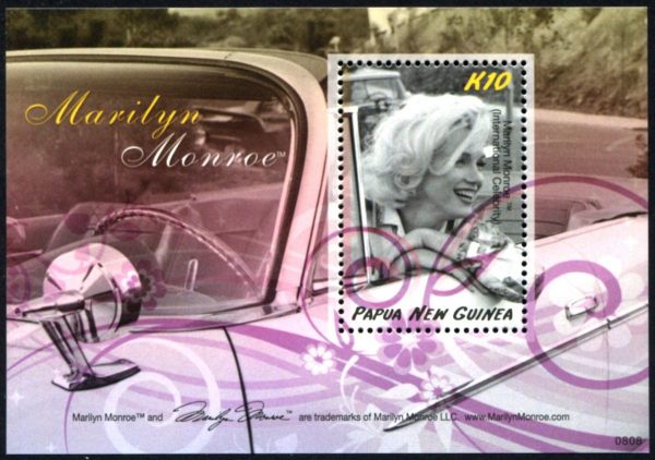 PAPUA NEW GUINEA - 2008 'MARILYN MONROE' 10K Miniature Sheet MNH SG1262 [D2237]