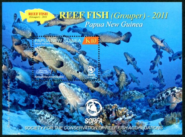 PAPUA NEW GUINEA - 2011 'REEF FISH' K10 Miniature Sheet MNH SG1478 [D2383]