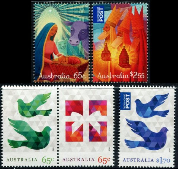 AUSTRALIA - 2015 'CHRISTMAS' Set of 5 MNH [D4793]