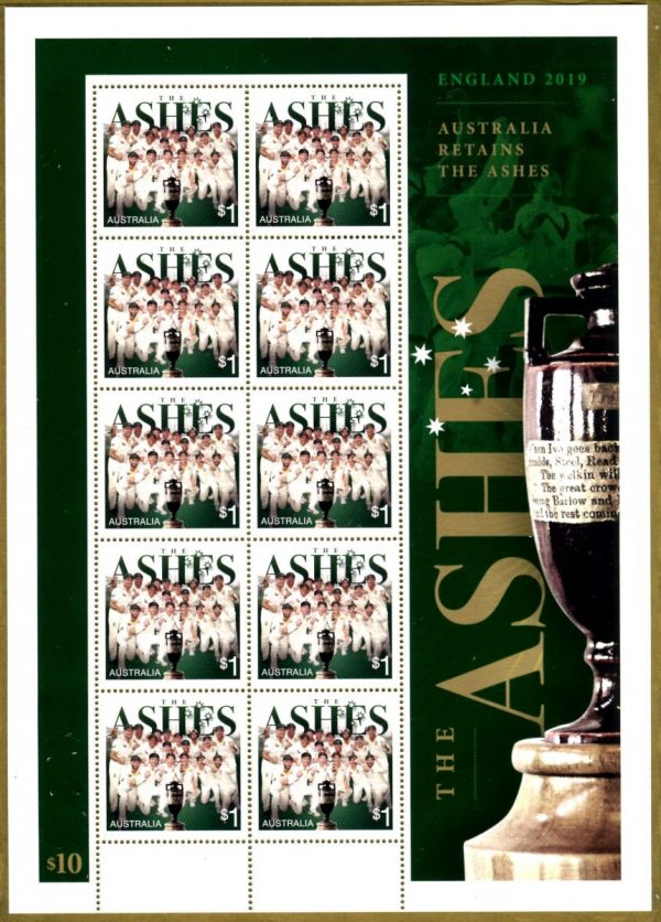 AUSTRALIA - 2019 'THE ASHES - Mission Accomplished' Miniature Sheet Presentation Pack MNH [E6178]