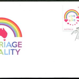 AUSTRALIA - 2019 'MARRIAGE EQUALITY' First Day Cover [E9903]
