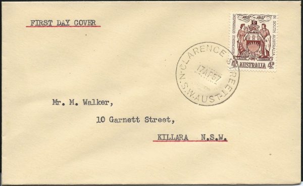 AUSTRALIA - 1957 'RESPONSIBLE GOVERNMENT SOUTH AUSTRALIA' FDC [A0265]