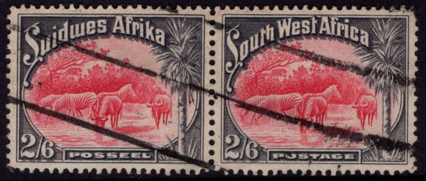 South West Africa - 1931 2/6d  CARMINE & GREY SG 82 GU Cv $30 [D5408]