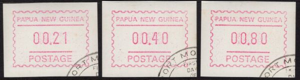 PAPUA NEW GUINEA - 1990s Set to 70c FRAMAs CTO  [D5528]