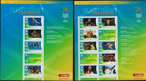 AUSTRALIA - 2006 'COMMONWEALTH GAMES - Melbourne Champions' Set of 17 Sheetlets MNH [E9882]